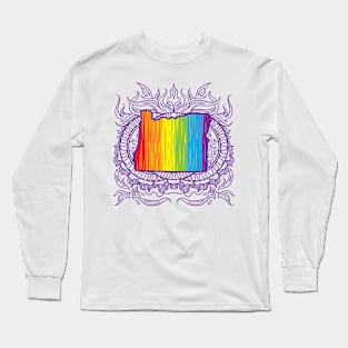 Oregon Mandala Pride Long Sleeve T-Shirt